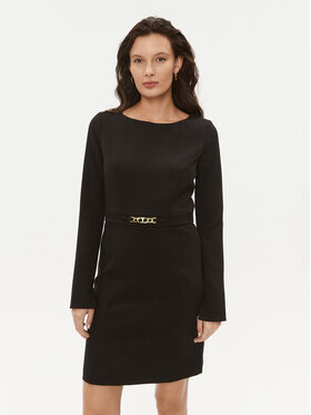 TWINSET TWINSET Vsakodnevna obleka 232TT2195 Črna Regular Fit