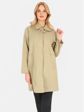 Perso Perso Płaszcz przejściowy BLE252535F Khaki Regular Fit
