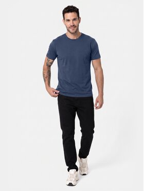 BASICLO BASICLO T-Shirt W-2325-08 Szary ciemny Regular Fit