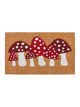 MIAhome MIAhome Wycieraczka wejściowa kokos Mushrooms 75x45 cm Brązowy