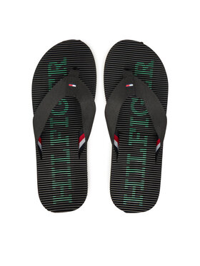 Tommy Hilfiger Tommy Hilfiger В'єтнамки Massage Beach Sandal FM0FM05443 Чорний