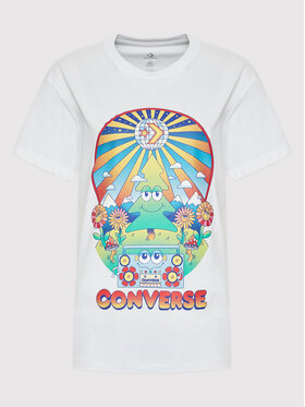 Converse T-shirt Nature Party Graphic 10024245-A02 Bijela Standard Fit