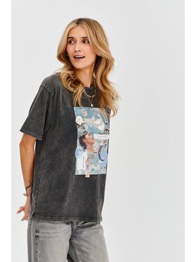 NAOKO NAOKO T-Shirt Lunar Guardian Czarny Regular Fit