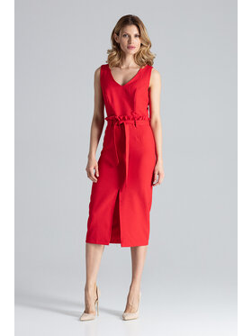 FIGL FIGL Φόρεμα M633 Κόκκινο Regular Fit
