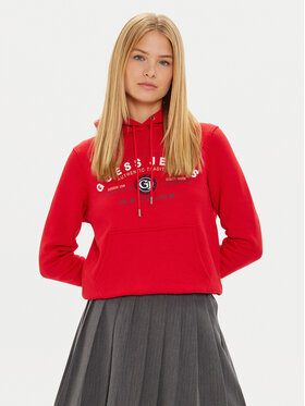 Guess Jeans Guess Jeans Sweatshirt W4BQ20 KC811 Dunkelrot Regular Fit