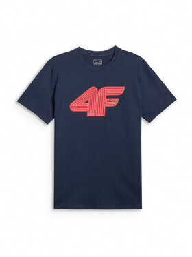 4F 4F T-Shirt COMMERCIAL 3 Granatowy Regular Fit