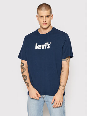 Levi's® Levi's® T-Shirt 16143-0393 Granatowy Relaxed Fit