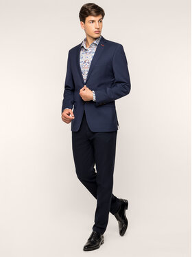 Roy Robson Roy Robson Švarkas 2022-00 Tamsiai mėlyna Slim Fit