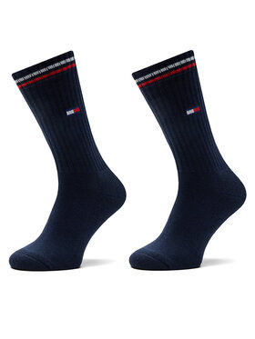 Tommy Hilfiger Tommy Hilfiger Dlhé ponožky 701228176 Tmavomodrá