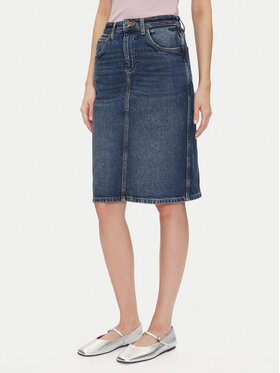 Lee Lee Fustă de blugi 112355270 Bleumarin Regular Fit
