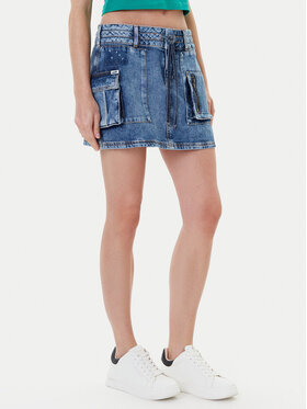 Guess Guess Spódnica jeansowa W5YD0L D5R01 Niebieski Regular Fit