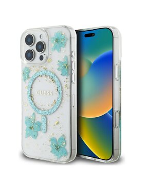 Guess Guess Etui na telefon Apple iPhone 16 Pro Max Turkusowy
