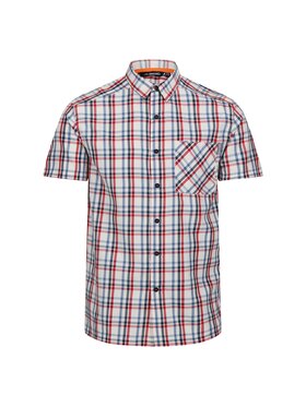 Regatta Regatta Koszula Mindano VIII Czerwony Short Fit