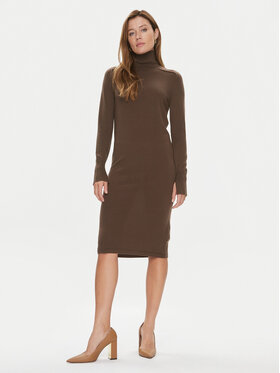 Calvin Klein Calvin Klein Kötött ruha K20K205992 Barna Regular Fit
