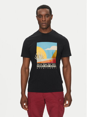 Napapijri Napapijri T-Shirt S-Arbia NP0A4IE3 Schwarz Regular Fit