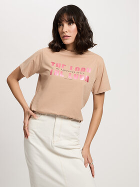 Cross Jeans Cross Jeans T-Shirt 56155-383 Beżowy