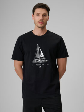 4F 4F T-Shirt LAKESIDE ESCAPE Czarny Relaxed Fit