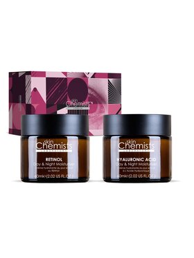 skinChemists skinChemists Nawilżający krem z retinolem i krem z kwasem hialuronowym skinChemists Zestaw do pielęgnacji