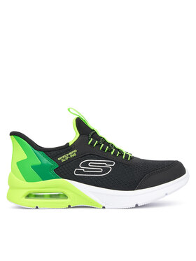 Skechers Skechers Sneakersy MICROSPEC MAX - BRISK-STRIPE 403890L/BKLM Čierna