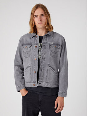 Wrangler Wrangler Kurtka jeansowa Western W4MJEBY91 112330846 Szary Regular Fit