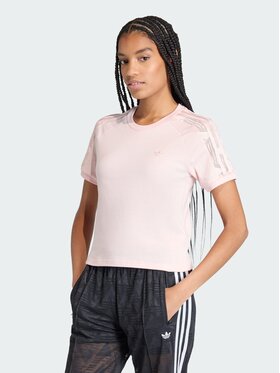 adidas adidas T-Shirt 162833 Różowy Slim Fit