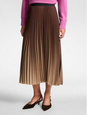 Elena Mirò Elena Mirò Spódnica midi 1052Z100055N022 Brązowy A-Line Fit