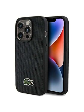 Lacoste Lacoste Etui na telefon Apple iPhone 15 Pro Czarny