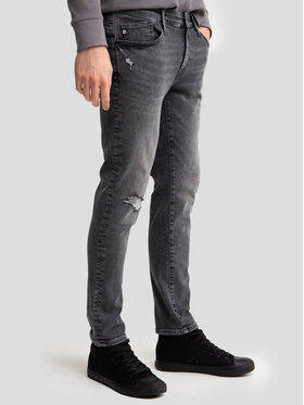 BIG STAR BIG STAR Jeansy JEFFRAY_CROPPED_898_190 Szary Skinny Cropped Fit