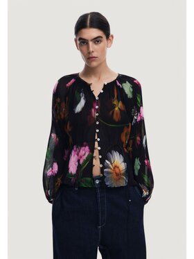 Desigual Desigual Bluzka BLUS_MOMO Czarny Mom Fit