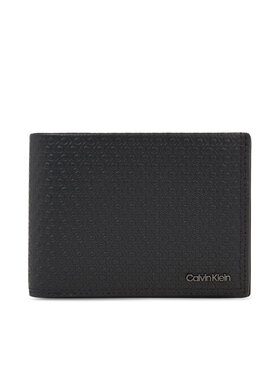Calvin Klein Calvin Klein Portfel męski Minimalism Trifold 10Cc W/Coin K50K510902 Czarny