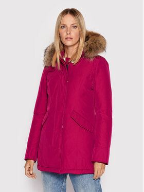 Woolrich Woolrich Pūkinė striukė Arctic Raccoon CFWWOU0538FRUT0001 Rožinė Regular Fit