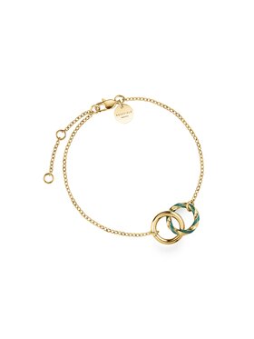 Rosefield Rosefield Bransoletka Emerald Duo Bracelet Złoty