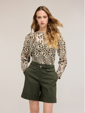 Motivi Motivi Blusa 2029Q001931N0Z5 Verde Boxy Fit