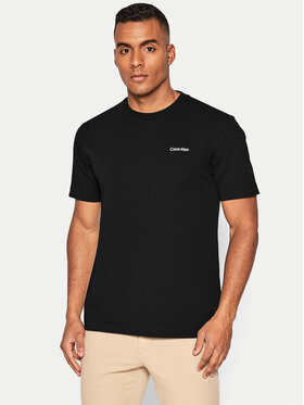 Calvin Klein Calvin Klein T-Shirt Micro Logo Interlock K10K109894 Černá Regular Fit