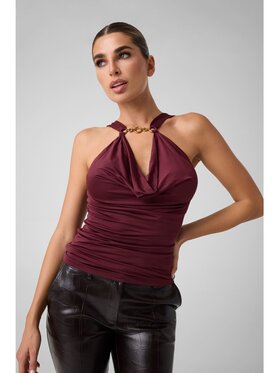 Guess Guess Top 183535 Czerwony Classic Fit