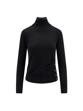 PINKO PINKO Rolák Buccia maglia 1 lana Čierna Slim Fit