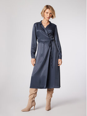 Simple Simple Hétköznapi ruha SUD514-02 Sötétkék Relaxed Fit