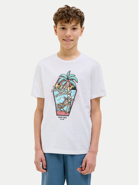 Jack&Jones Junior Jack&Jones Junior T-Shirt Elijah 12269825 Weiß Regular Fit