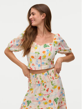 Vero Moda Vero Moda Blúzka Elena 10351014 Svetlo béžová Regular Fit