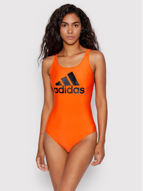 adidas adidas Strój kąpielowy Big Logo HL8428 Pomarańczowy