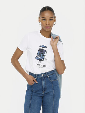 ONLY ONLY T-shirt Emma 15329752 Bijela Regular Fit