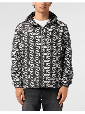 PHILIPP PLEIN PHILIPP PLEIN Vatovaná bunda 31473 Čierna Regular Fit