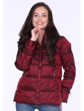 Perso Perso Dámska bunda BLH220043F Bordová Regular Fit