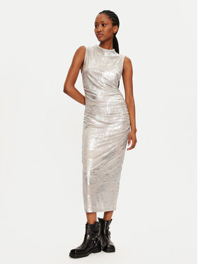 Vila Vila Coctailkleid 14100142 Silberfarben Regular Fit