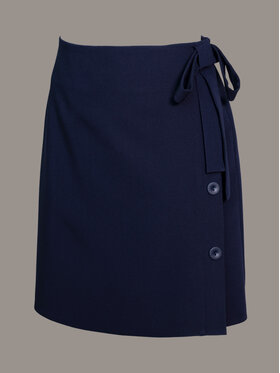 SLY SLY Spódnica 4S-301B Granatowy Comfortable Fit