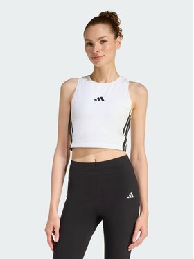 adidas adidas Top 158749 Biały Slim Fit