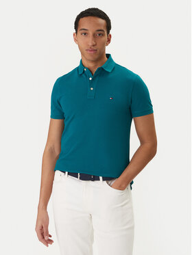Tommy Hilfiger Tommy Hilfiger Polo särk 1985 MW0MW17771 Roheline Slim Fit