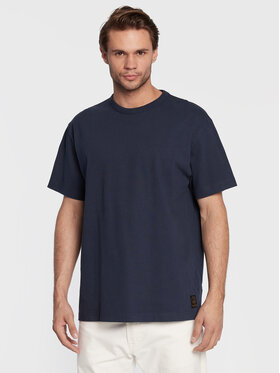Deus Ex Machina Deus Ex Machina T-Shirt Plain Naval DMF221359 Dunkelblau Boxy Fit