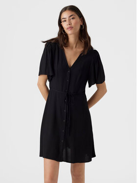 Vero Moda Vero Moda Vasaras kleita Alba 10292845 Melns Regular Fit
