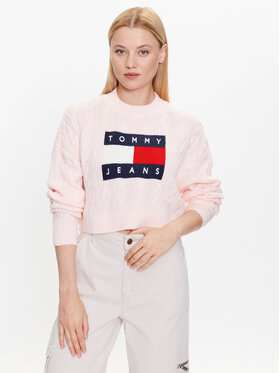 Tommy Jeans Tommy Jeans Pull DW0DW14261 Rose Regular Fit